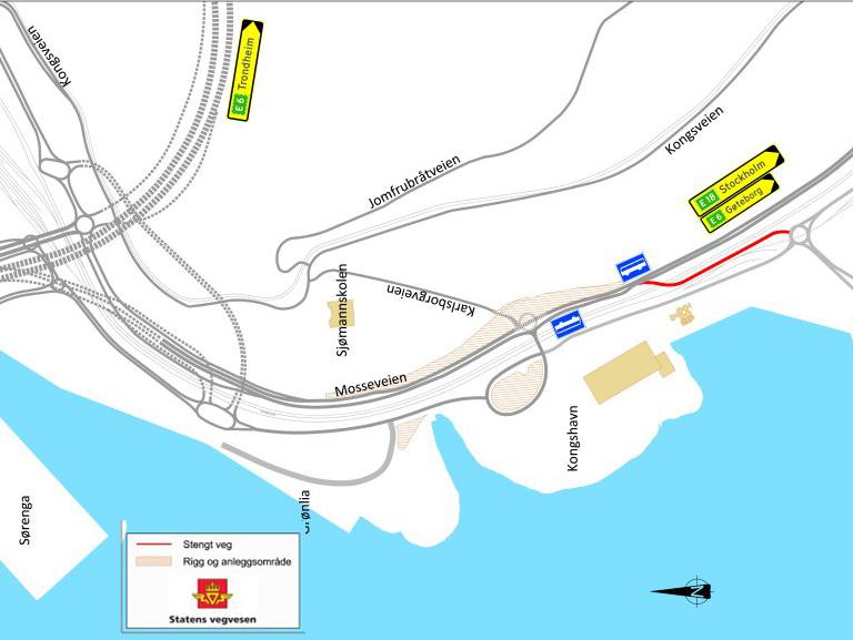 Omkjøring på Mosseveien