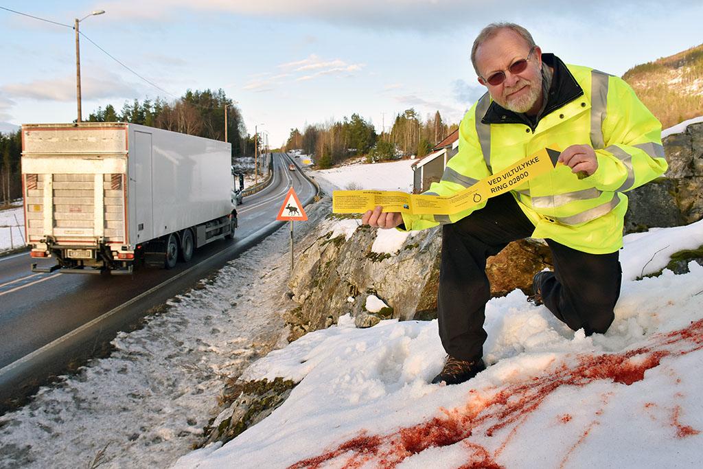 Deler ut 100 000 viltbånd