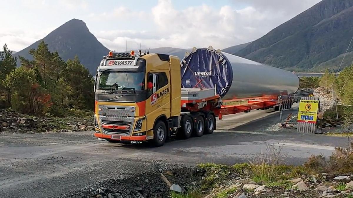 Ulovlig vindmølletransport stoppet etter tips fra NLF