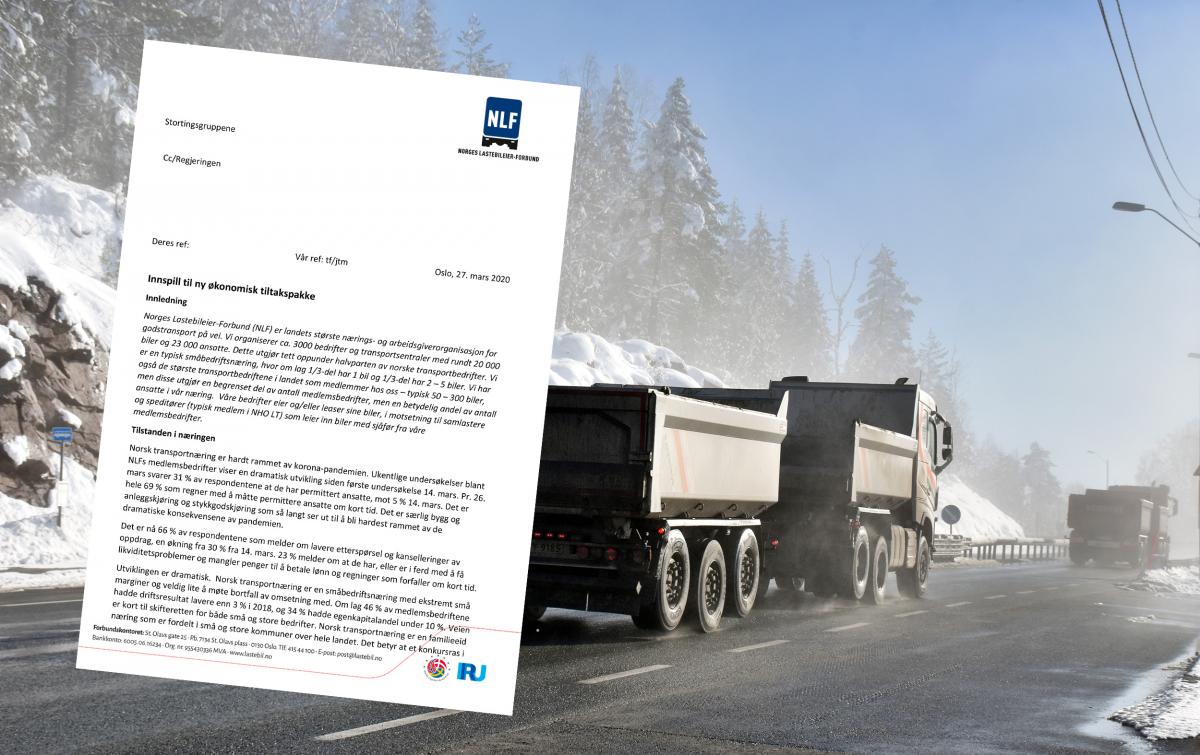 Her er NLFs innspill til videre tiltak for transportnæringen