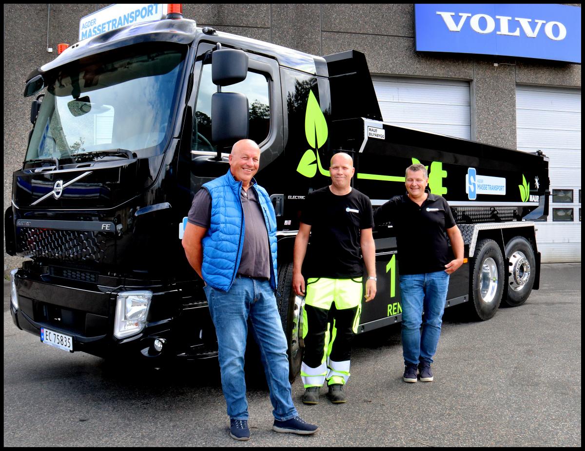 Første helelektriske anleggsbil til Sørlandet