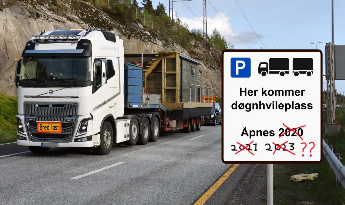 Døgnhvileplasser på stedet hvil: –  Sjåførene fortjener bedre