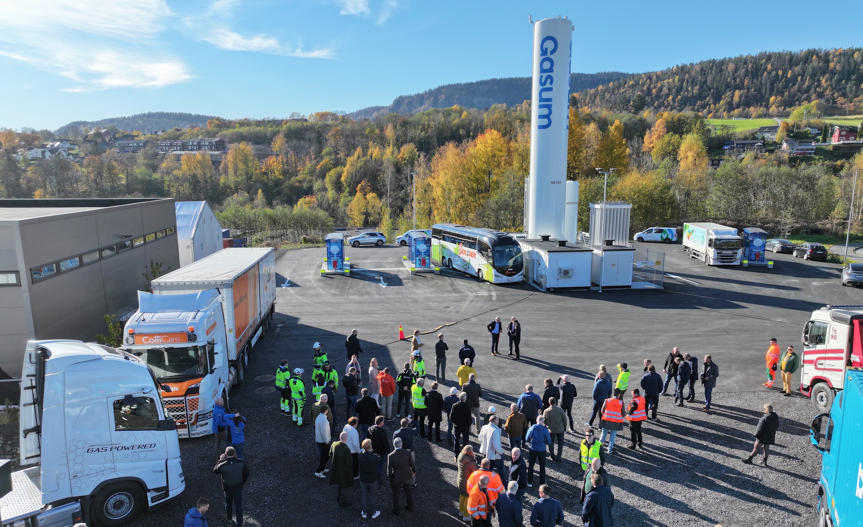 Norges største biogassstasjon er offisielt åpnet 