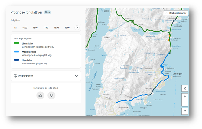 Nå kan du få forvarsel om isete vei!