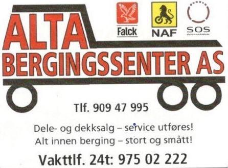 Alta Bergingssenter AS logo
