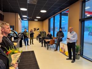 Inne på veikroa som blir ett av tilbuden på den nye døgnhvileplassen på Skillemo utenfor Alta 