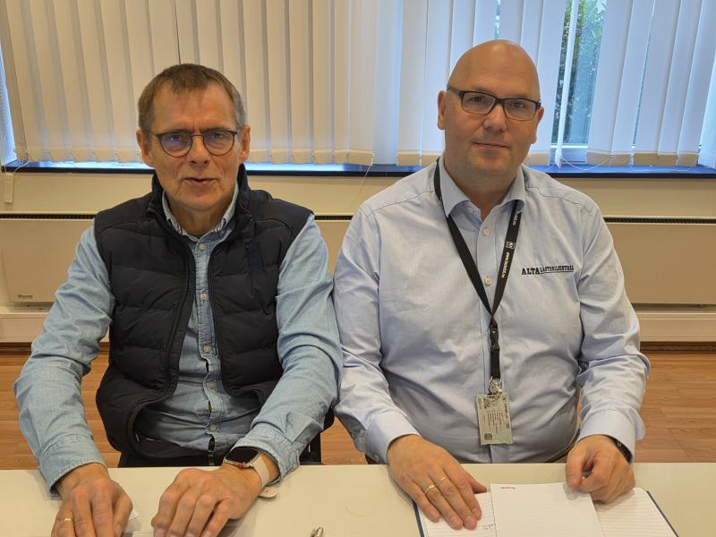 Fylkesleder i NLF Finnmark Pål Edvind Olsen og regionsjefen deltok på møtet med Alta kommune 