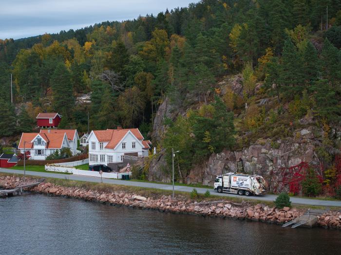 Tores ruter sveiper innom idylliske Holmsbu. Foto: Jan Egil Sandstad