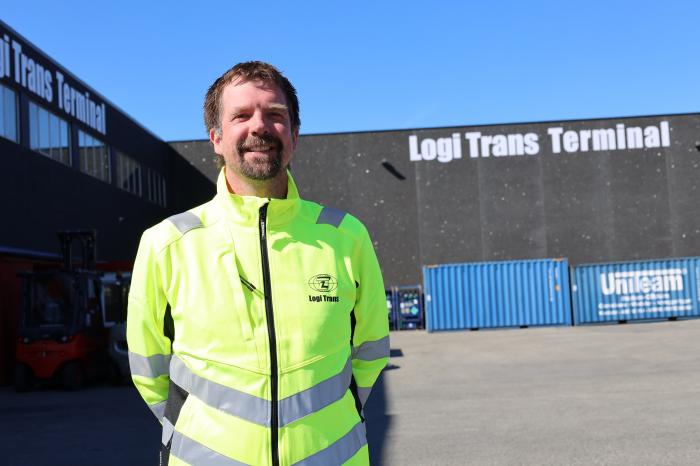 GRØNT ALTERNATIV: Kommersiell leder i Logi Trans, Ragnar Olsen, forteller at de gleder seg over å kunne tilby kundene et fossilfritt alternativ.