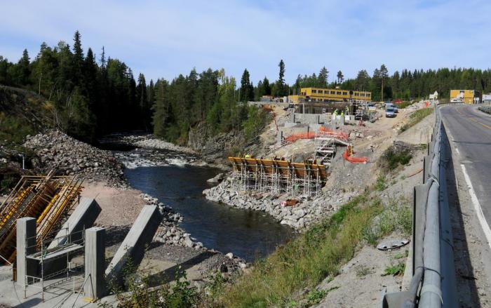 Bilde fra tidlig i byggeprosessen. Foto: Guttorm Tysnes