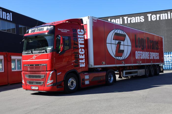 HELELEKTRISK: Dette er Vegard Solheims første helelektriske trekkvogn.