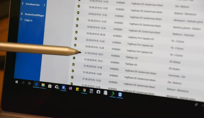 Her er den siste registrerte passeringen fra Fjellinjen, datert 31. mai. Etter dette har det vært stille fra Oslo-bommene. Foto: Stein Inge Stølen