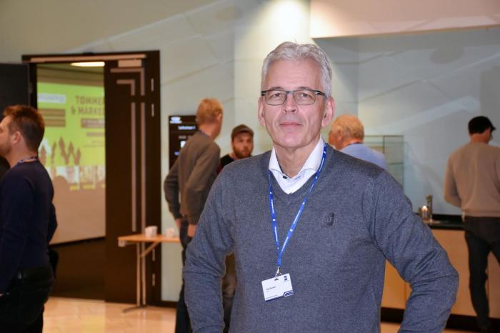 Fagsjef Dag Nordvik serverte urovekkende tall på tømmerseminaret i november. Foto: Stein Inge Stølen
