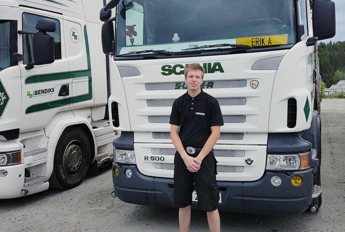 Erik er ikke fornøyd med tilretteleggingen av tungransport i byene. Foto: Bendiks Transport