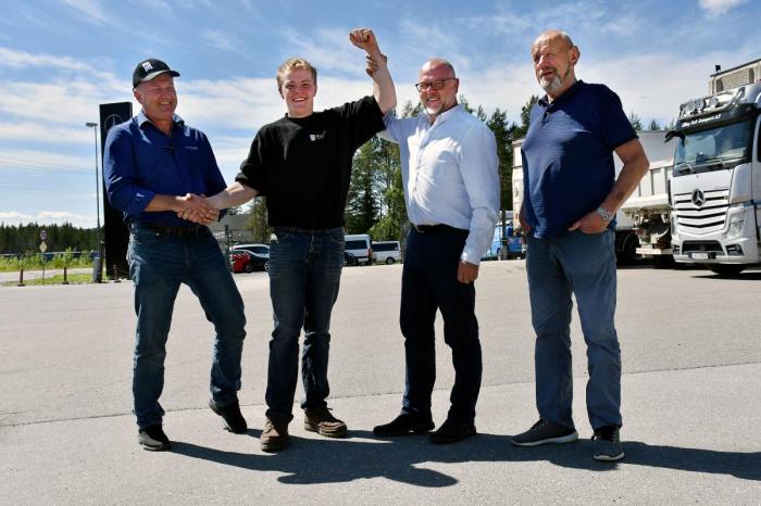 Ruben Gullerud (22) fra Vikersund går av med seieren etter å ha kjørt penest og mest økonomisk, samtidig som snitthastigheten var like høy som nestemann. Foto: Stein Inge Stølen