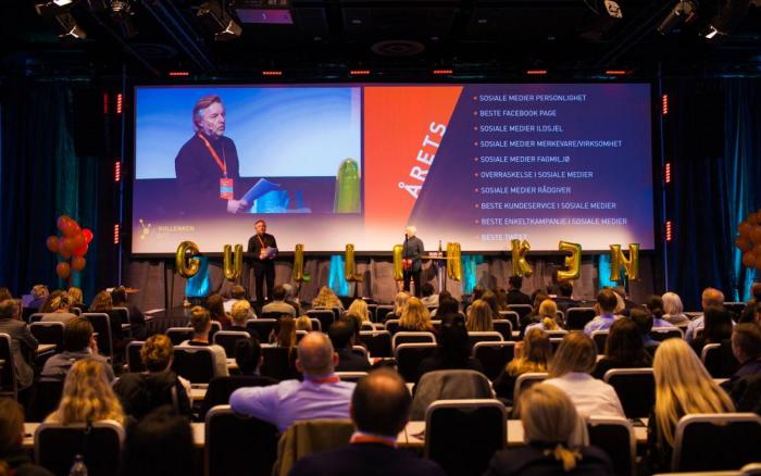 Utdelingen av Gullenken er en av de store høydepunktene i kommunikasjonsbransjen. Foto: Thor Ulstad / Social Media Days Oslo