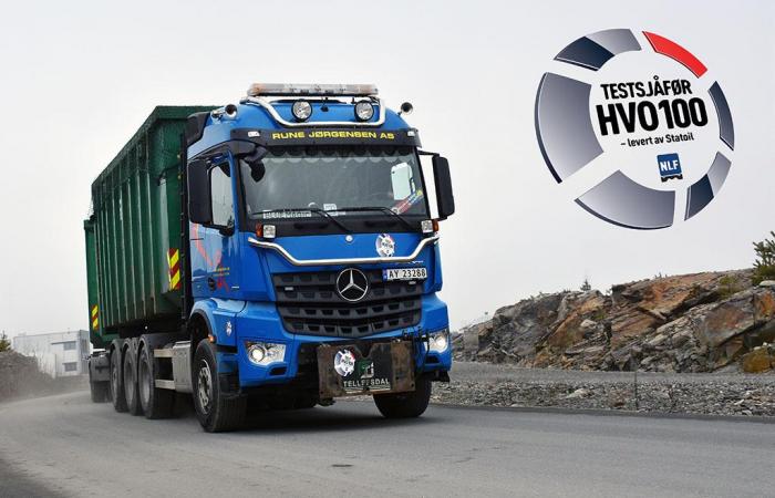 Underveis i testen har forbruksparametere blitt logget av flåtestyringssystemer. Slik kan også utslippet beregnes. Foto: Stein Inge Stølen