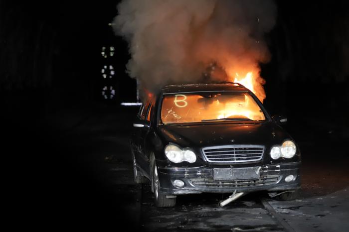 Bilbrann i tunnel gir sterk røykutvikling etter kort tid. Foto: André Kjernsli