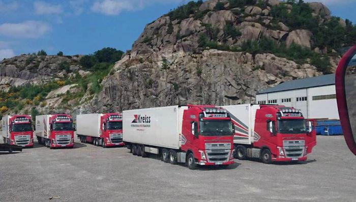 Selv om Kreiss-avsløringene har fått mye oppmerksomhet i mediene, fortsetter norske kunder å kjøpe transport fra det kontroversielle transportselskapet. Bildet er hentet fra en fiskerieksportør i Egersund. Foto: Tipser