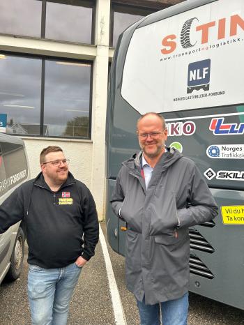 Lars Utne (t.h) fra NLF Østfold