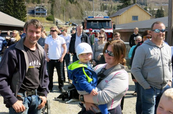 Lastebilens Dag har alltid vært godt besøkt. Her er lastebilfamilien Engom/Solberg innom i 2016. Foto: Jan Harry Svendsen