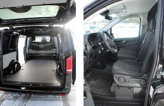 DIGERT:  Varerommet svelger 3,6 m3 i denne lange utgaven av Vito. Foto: Jan Harry Svendsen