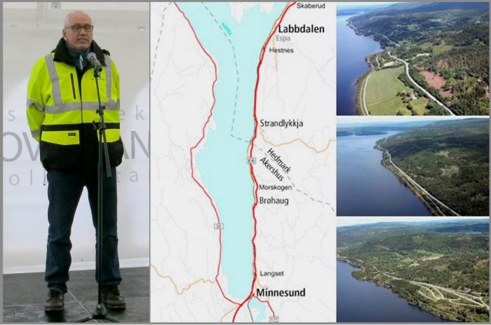 Regionsjef Guttorm Tysnes holdt tale under åpningen. Foto: NLF - Grafikk: Statens vegvesen