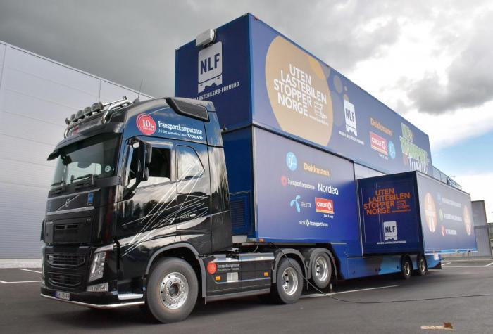 Volvoen har tjent oss godt under transportturneen. Foto: Stein Inge Stølen
