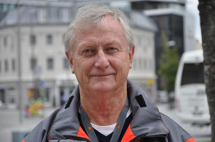 Prosjektleder Odd Grette i Statens vegvesen er glad for å kunne meddele at tunnelen åpner tidligere enn planlagt. Foto: Bente Espeseth, Statens vegvesen