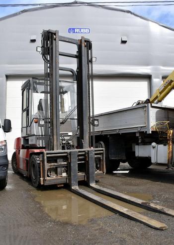 Gaffeltruckene går renere og penere med HVO på tanken. Foto: Stein Inge Stølen