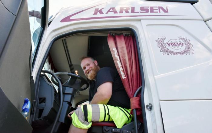 Ole Andre kjører en Volvo FH 460 med Euro VI-motor. Foto: Stein Inge Stølen