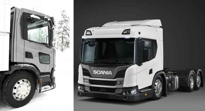 City Safe Window er plassert under sideruten på høyre side. Lavt innsteg øker komforten for sjåførene og bedre sikkerheten. L-serien har ekstra lave hytter som gjør at føreren sitter i samme høyde som andre trafikanter. Foto: Jan Harry Svendsen / Scania