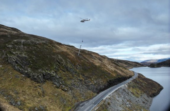 Skredtårn flys på plass