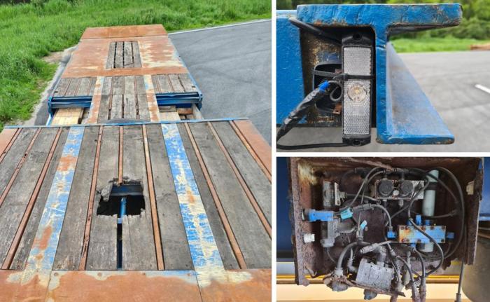 MYE FEIL: Tilhengeren ble beskrevet som «hjemmelaget» av Statens vegvesen. Foto: Statens vegvesen