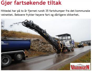 FAKSIMILE: Lokalavisen Varingens nettside