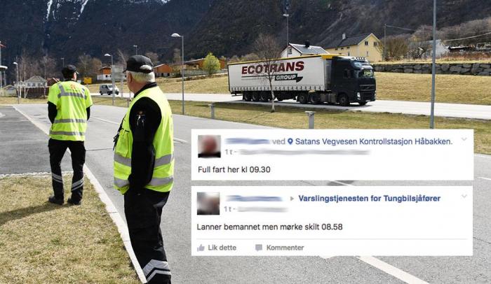 Det er i dag flere Facebook-grupper hvor kontroller varsles. Illustrasjonsfoto: Stein Inge Stølen