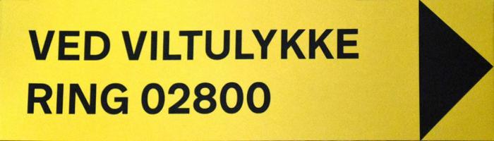 Gjennom prosjektet Vilt på ville veier deles det nå ut gule merkebånd som kan brukes til å merke ulykkesstedet. Dette er spesielt viktig hvis skadet vilt flykter til skogs.